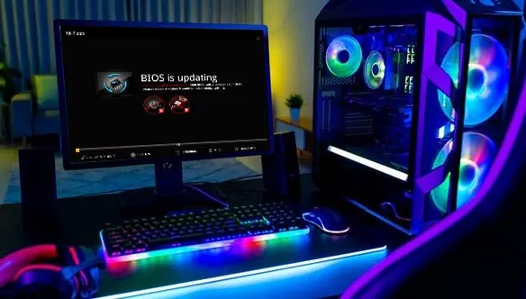 imagen que representa la actualización de bios de un pc gamer