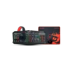 foto que representa un kit teclado, mouse y diadema redragon