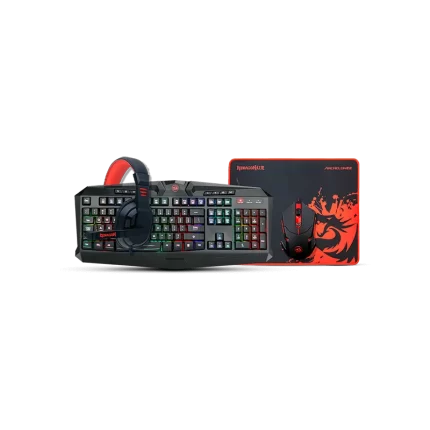 foto que representa un kit teclado, mouse y diadema redragon