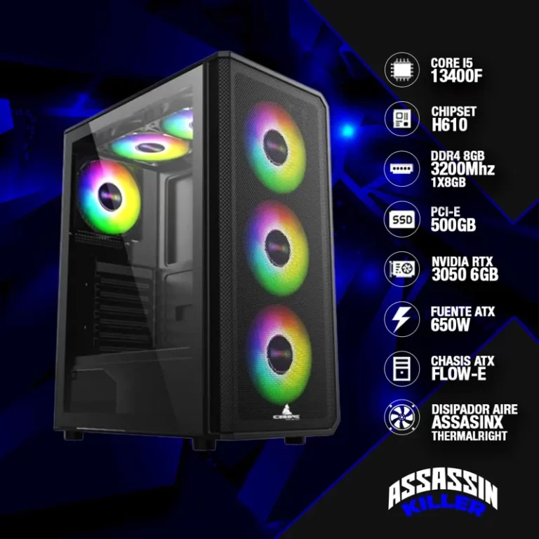 imagen que representa el pc gamer killer assassin intel