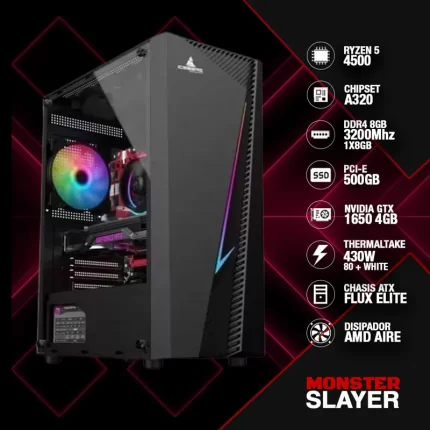 imagen que representa el pc gamer monster slayer amd