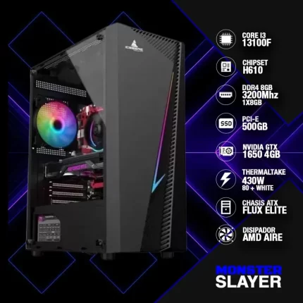 imagen que representa el pc gamer monster slayer intel