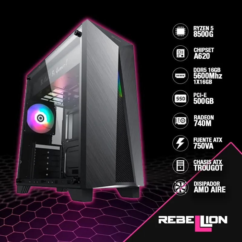 imagen que representa el pc gamer rebellion