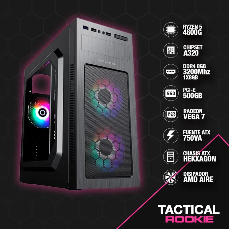 imagen que representa el pc gamer tactical rookie